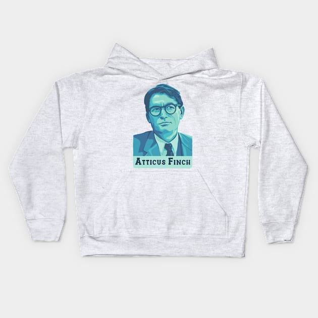 Atticus Finch Kids Hoodie by Slightly Unhinged